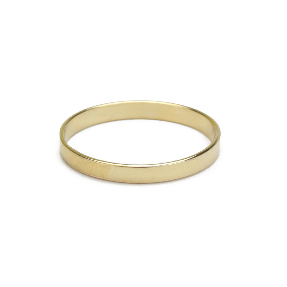 Metal Stamping Blanks Thin Gold Filled Ring Stamping Blank, Size 7